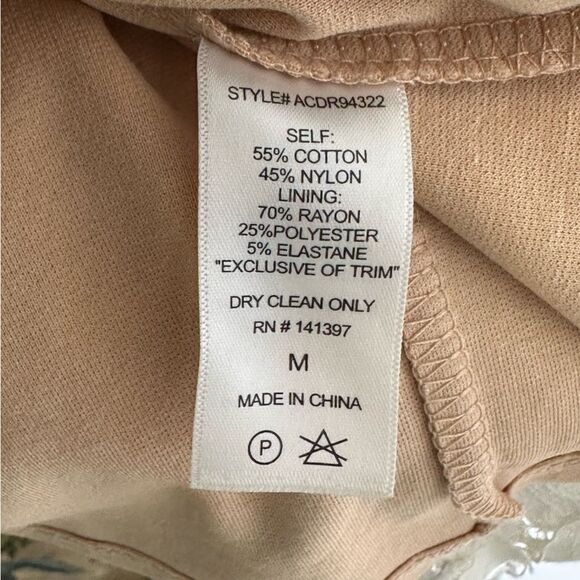 ASTR The Label Caroline Lace V-Neck Mini Dress Ivory  Size Medium - Picture 13 of 13